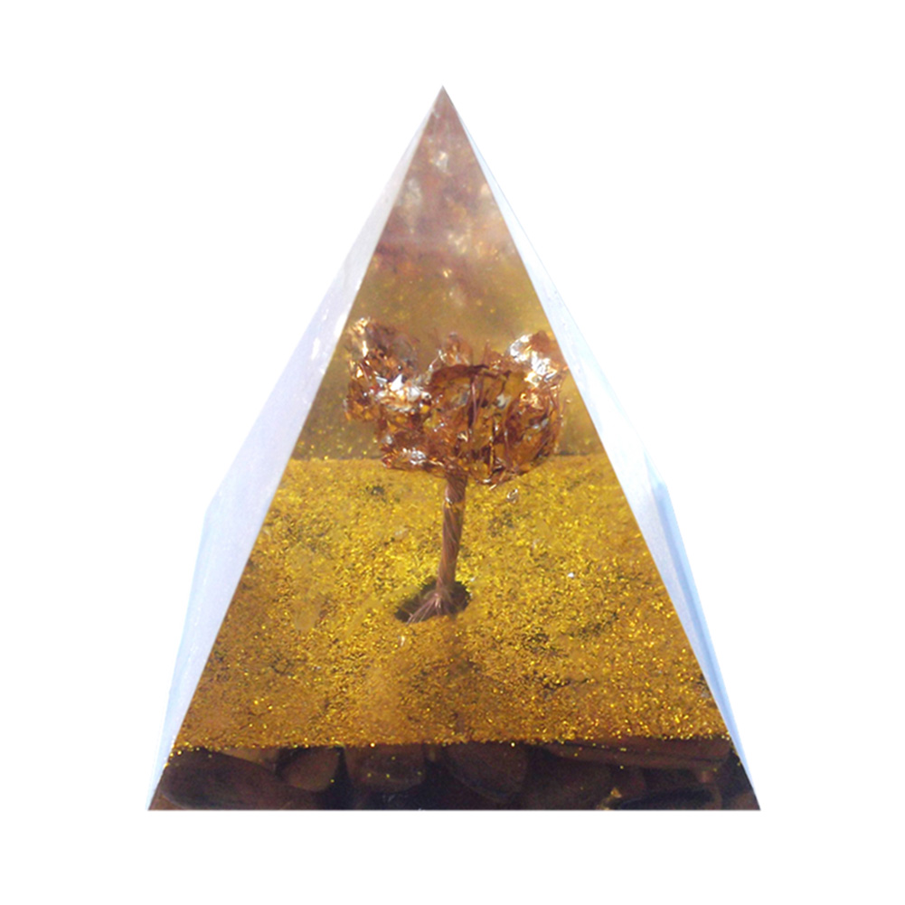

5cm Natural Orgonite Pyramid Chakra, 501 Original
