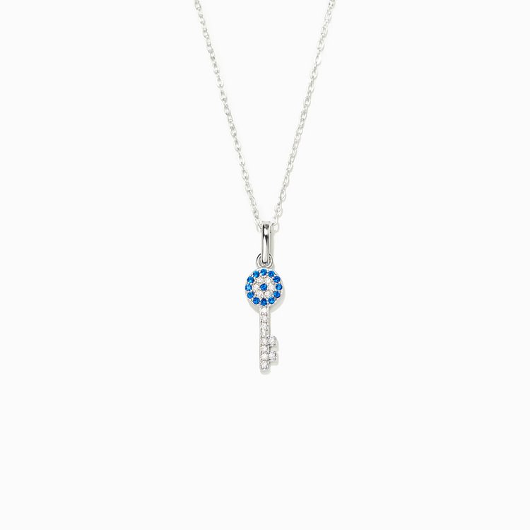 Evil Eye Key Necklace