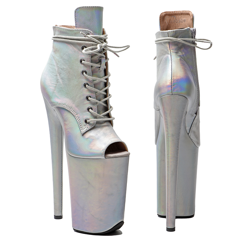 VCshoes 23CM/9inches Ankle Boots Fetish Stripper Shoes Women Pole Dance Models Catwalk Show High Heels 2B