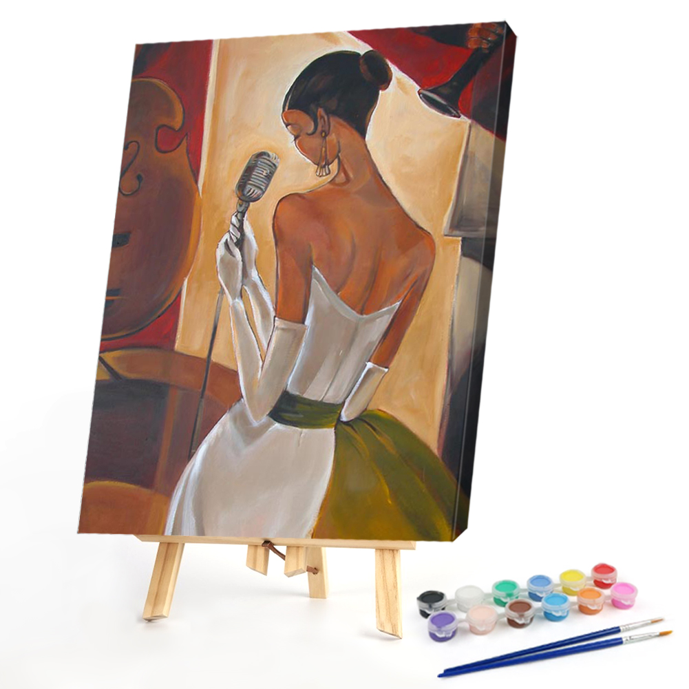 

40*50CM - Paint By Numbers - Sexy Women Singer, 501 Original