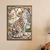 Diamond Painting-DIY Special Shaped Drill Pearl Painting Leopard(30x40cm)