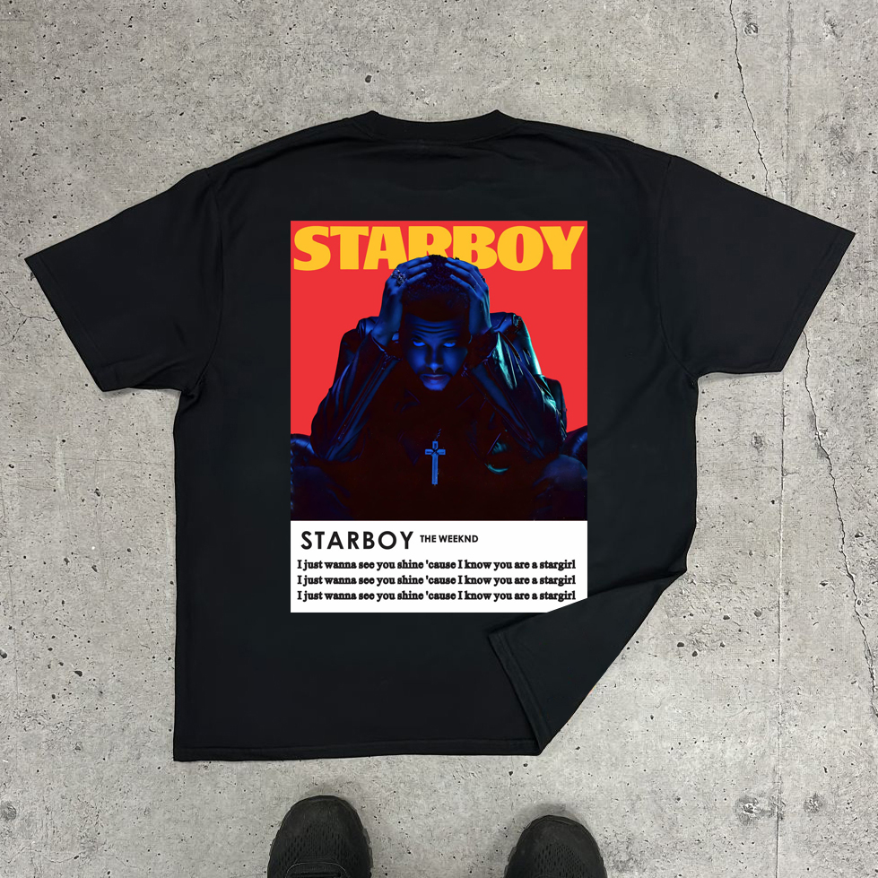 Starboy & Stargirl Print Short Sleeve T-Shirt