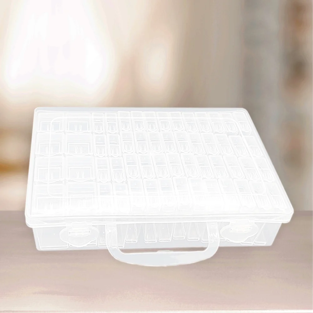 48 Slots Container Case Clear DIY Craft Storage for Embroidery Tools