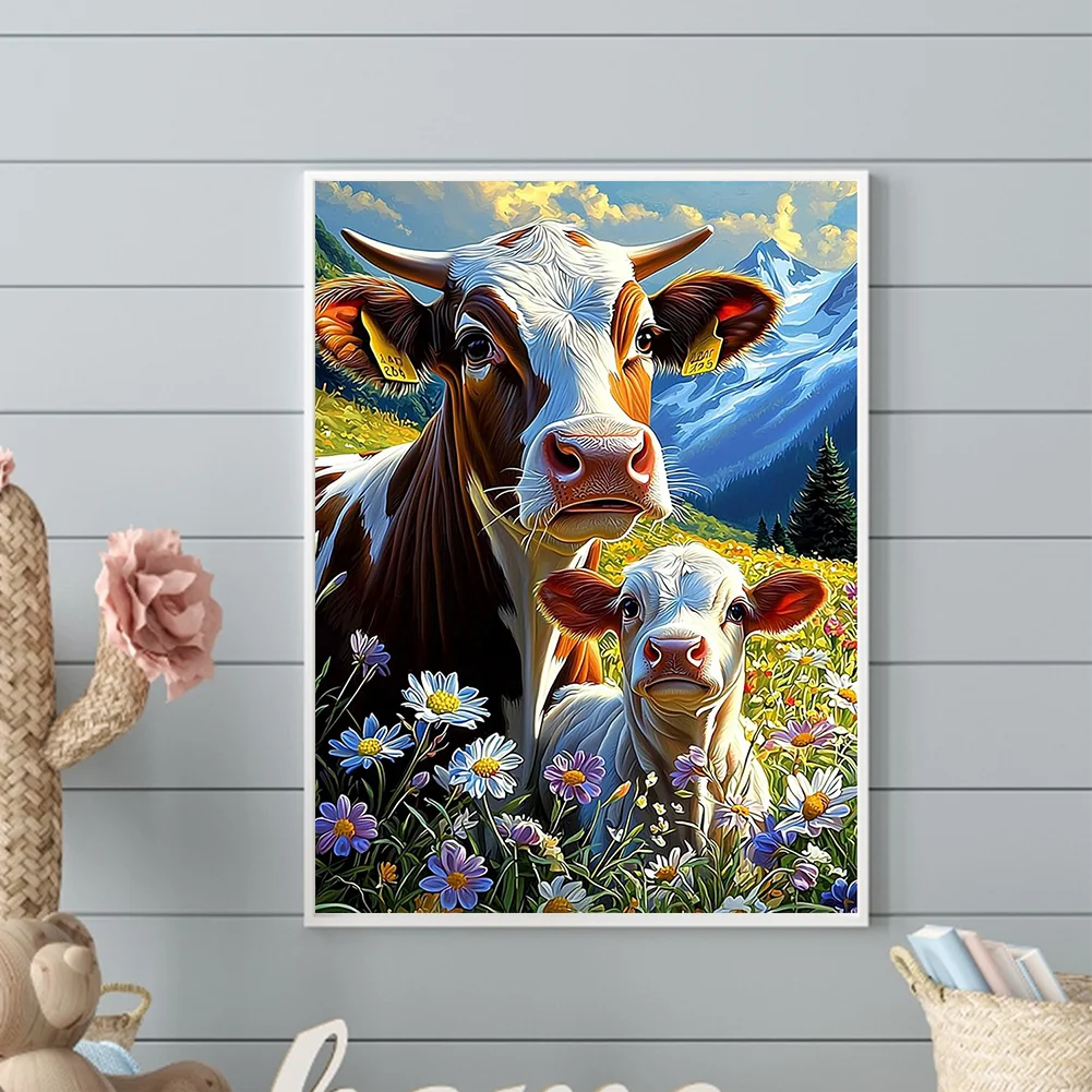 Diamond Painting - Full Round Drill - Cow(Canvas|30*40cm)