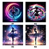 (Multi-Style) Sailor Moon Silhouette-11CT Stamped Cross Stitch 40*40cm/15.75*15.75in