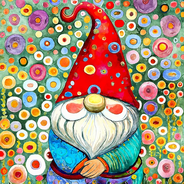 Garden Gnome 30*30CM (Canvas) Full Round Drill Diamond Painting gbfke