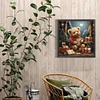 Christmas Eve Bear-Full Round Diamond Painting 40*40CM