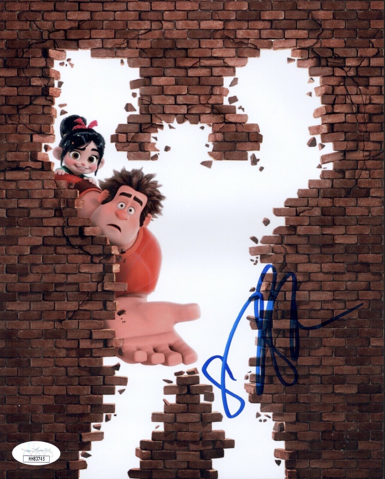 SARAH SILVERMAN Hand Signed 8X10 WRECK IT RALPH Autograph Photo Poster painting JSA COA Cert