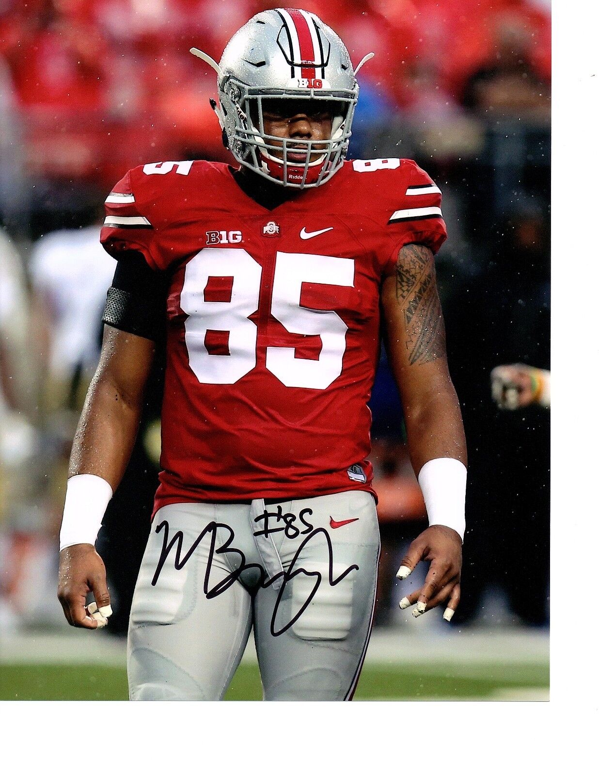 Marcus Baugh Ohio State Buckeyes signed autographed 8x10 football Photo Poster painting COA e