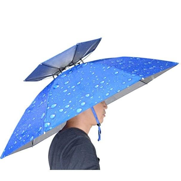 🐠Double Layer Folding Compact Umbrella Hat