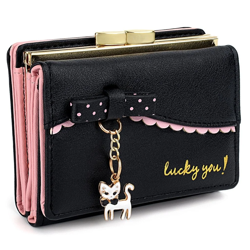 Wallet for PU Leather Card Holder Organizer Women Small Cute Coin Purse