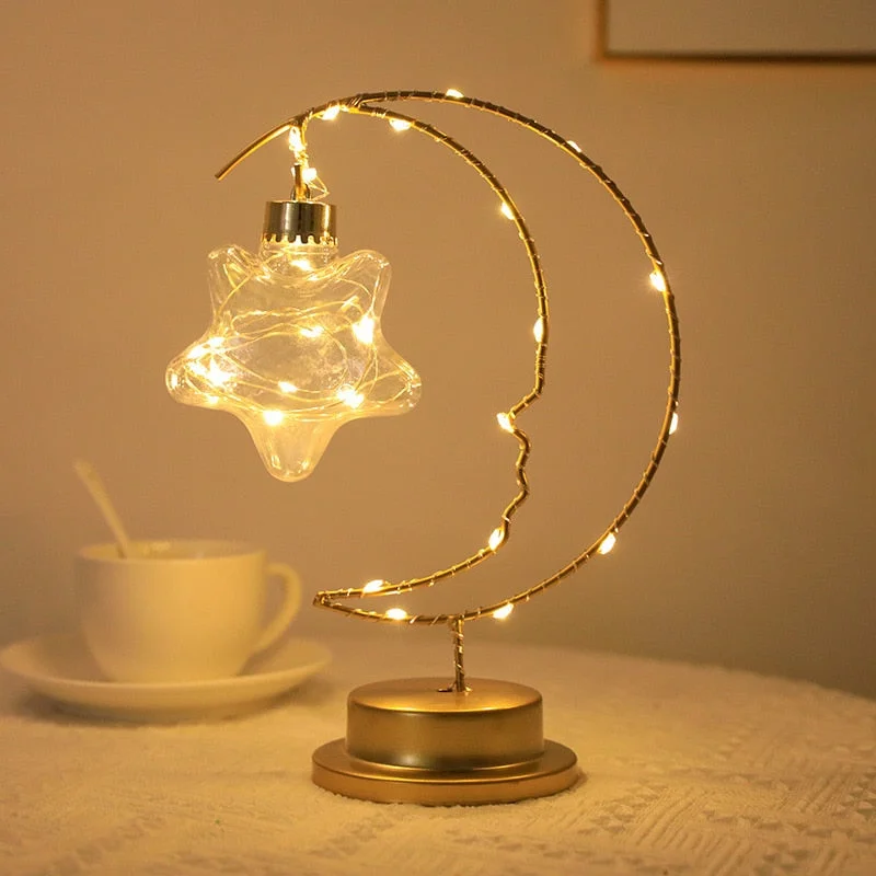 Cifeeo  EID Mubarak Desktop Decorative Lamp Ramadan Ornament Bedroom Decor Ramadan Decorations for Home 2023 Holiday Lighting