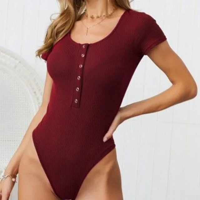 Hirigin Women Sexy Knitted Bodysuits