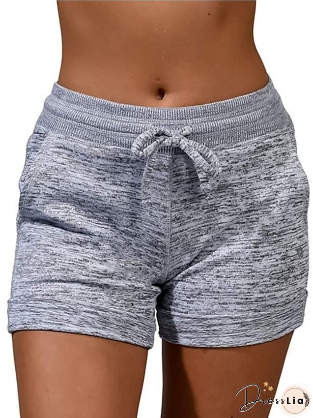 Women's Shorts Cotton Blend Black Red Burgundy Fashion Casual Daily Side Pockets Short Comfort Solid Colored S M L XL 2XL