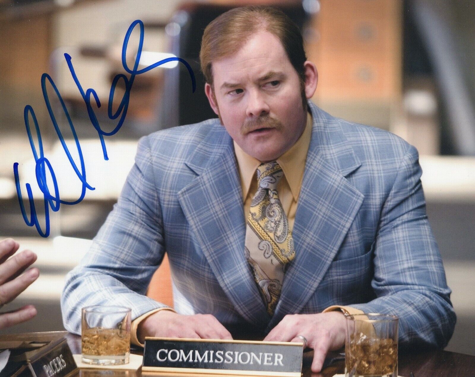 David Koechner Signed 8x10 Photo Poster painting w/COA The Office Anchorman