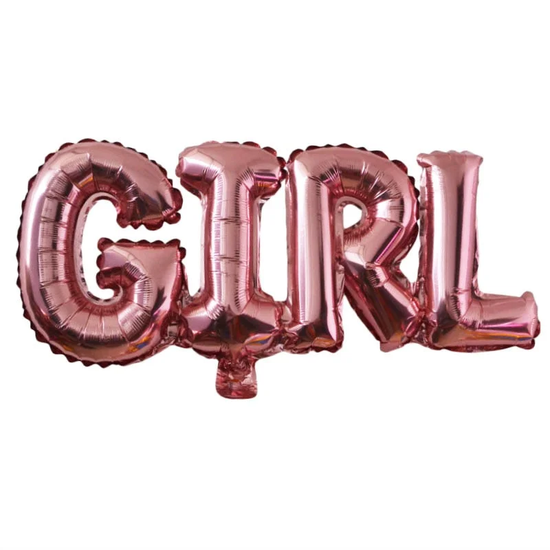 Baby Shower Balloons Blue Pink Boy Girl Foil Ballons Kids Gender Reveal First 1st Birthday Party Kids Party Decorations Supplies