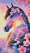 Luxury AB Velvet Diamond Painting Kit - Horse