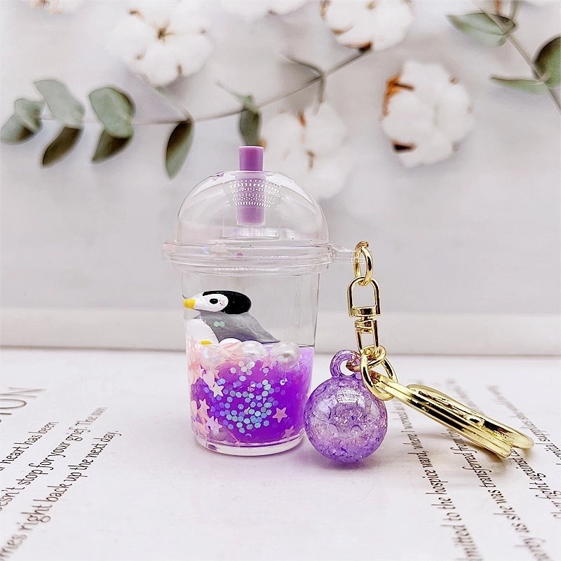 Cute Milky Tea Cup Arylic Women’s Keychain