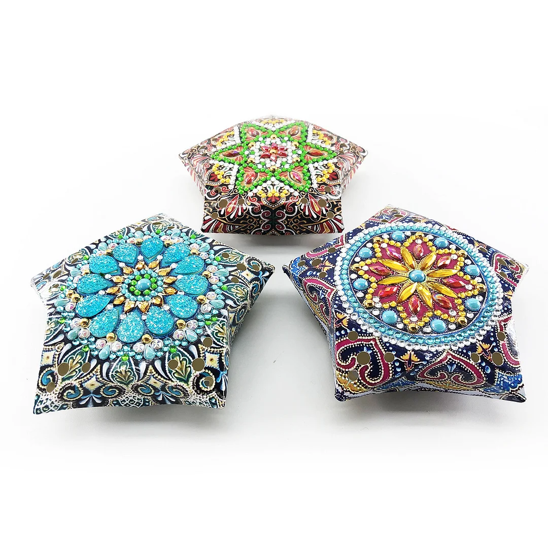 DIY Diamond Painting Christmas Tree LED Hanging Star Lights