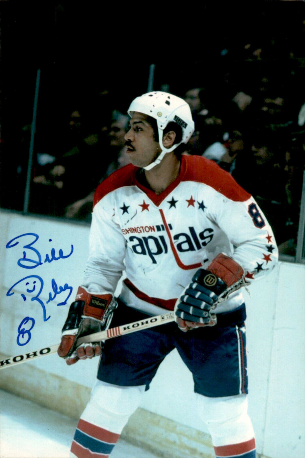 Bill Riley SIGNED autographed 4x6 Photo Poster painting WASHINGTON CAPITALS