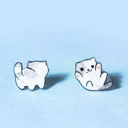 Little Kitten Neko Atsume Cat Earrings SP164819