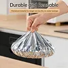 Reusable Aluminum Foil Food Covers Elastic Bowl Covers Fits Various Dish Shapes Food Warmers for Home Dining Parties Outdoor Picnics