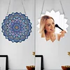 (US Only)Mandala Acrylic Special Shape Diamond Painting Mirror for Home Office Decor