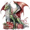 Christmas Dragon - 11CT Stamped Cross Stitch 40*40cm