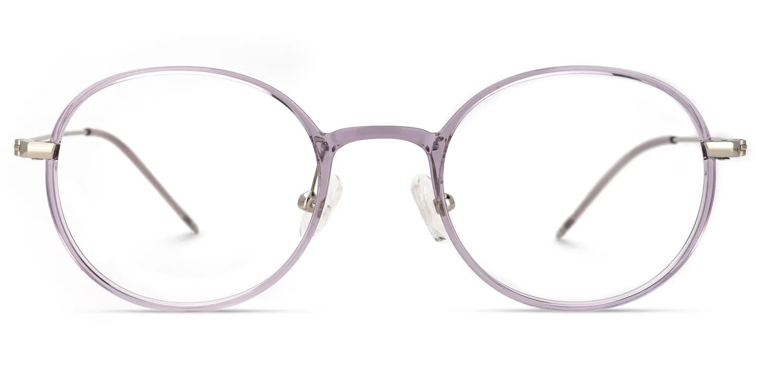 Raibeart Lila Rund Brille Lila