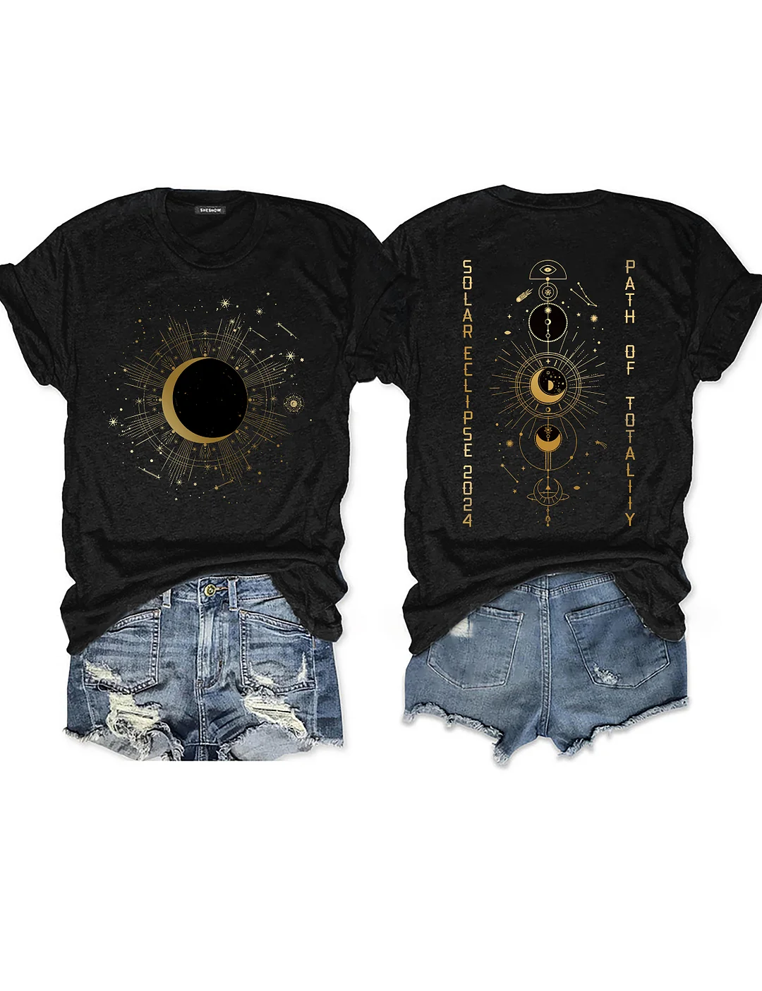 Path of Totality Total Solar Eclipse T-shirt