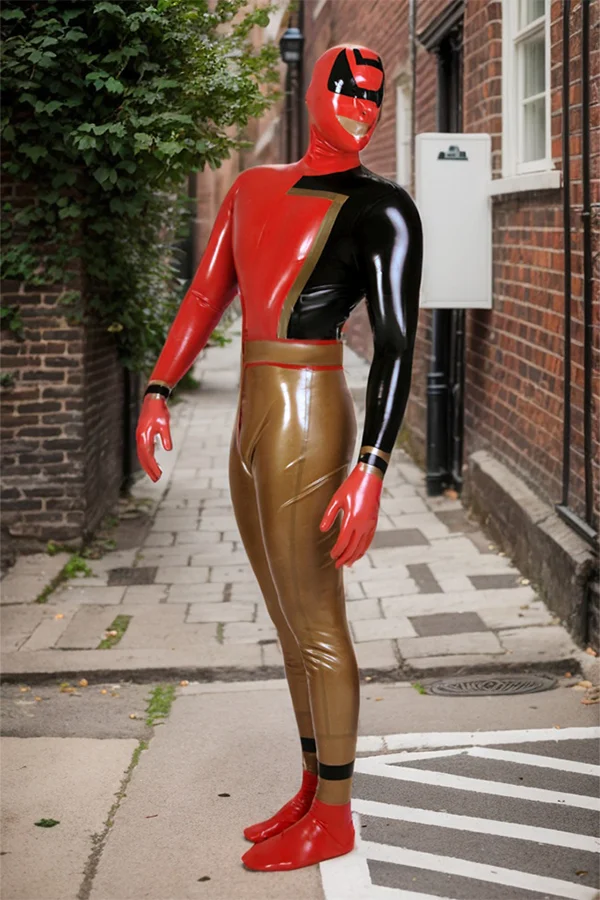 Men Latex Catsuits Ultra-Zee Cosplay Superhero