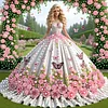 Diamond Painting-DIY Crystal Rhinestone Garden Barbie(Box Packaging)