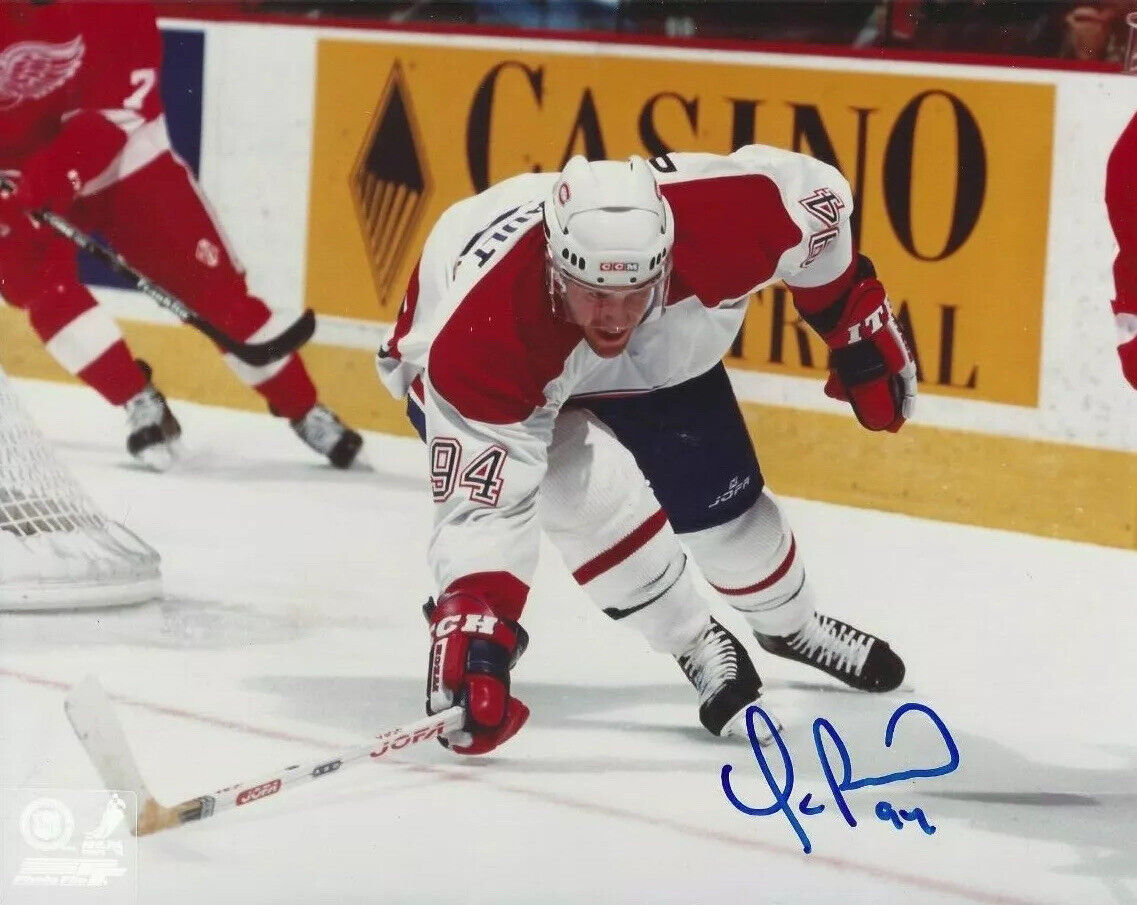 Yanic Perreault Autographed 8x10 Montreal CanadiensB771