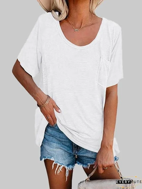 Casual V-Neck Knit Top
