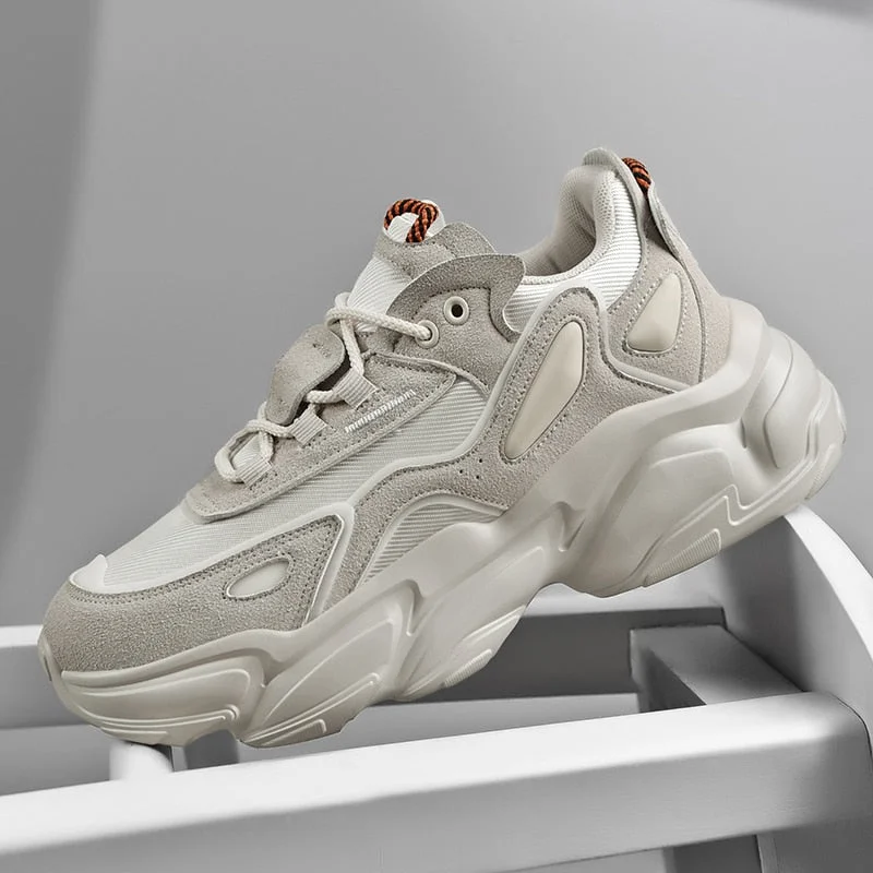 Unisex Spring Running Shoes Women Trend Chunky Sneakers Men Couples Platform Sport Shoes Mesh Walking Shoes  Zapatos De Hombre