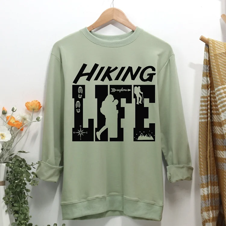 Hiker Hiking Life Women Casual Sweatshirt-Annaletters