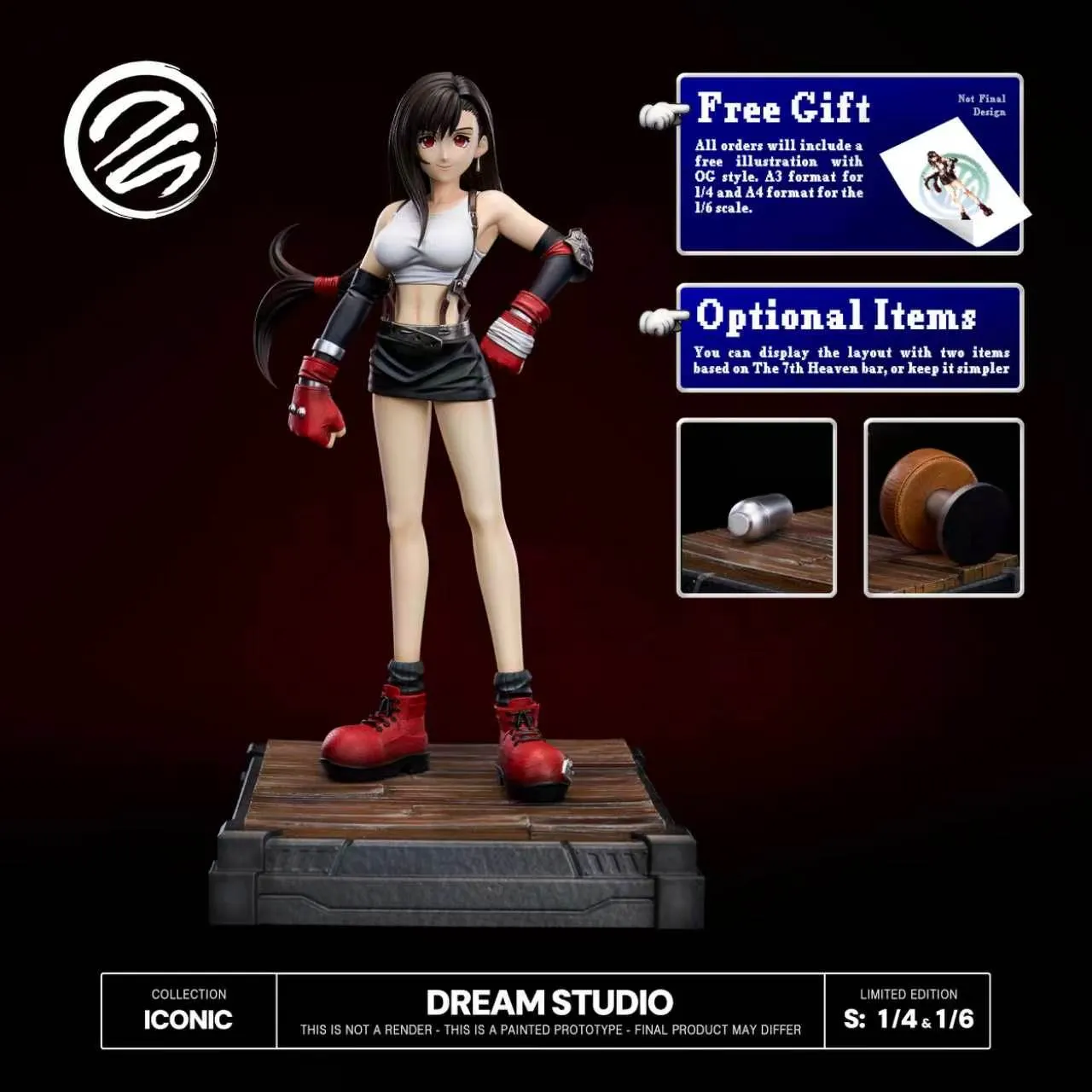 Dream Studio - OG Tifa FFVII Final Fantasy  1/4 & 1/6 Scale Statue(GK)-