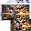 American Eagle - Round Drill Diamond Painting - 70*40CM (Big Size)