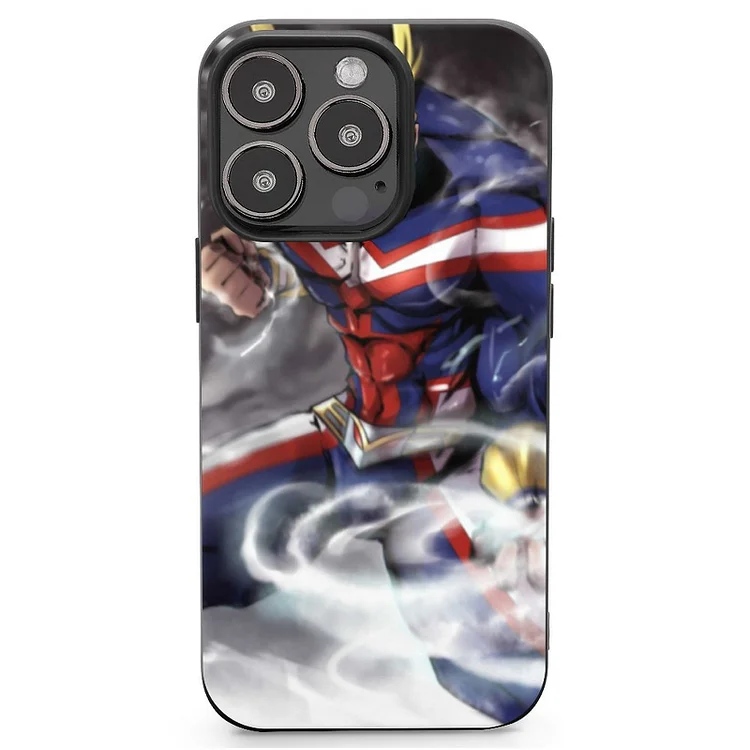 All Might Anime My Hero Academia Phone Case Mobile Phone Shell IPhone 13 and iPhone14 Pro Max and IPhone 15 Plus Case - Heather Prints Shirts