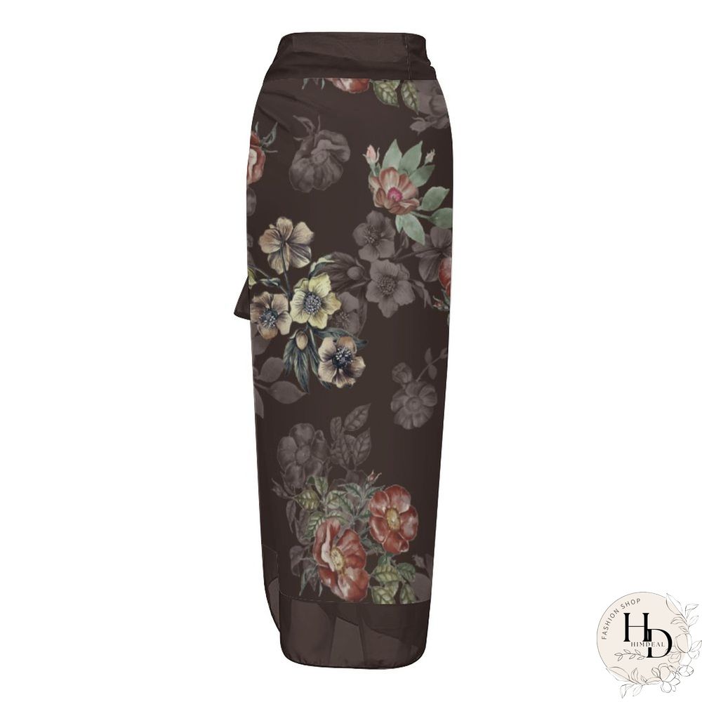 Casual Printed One-Piece Swimsuit And Cover Up