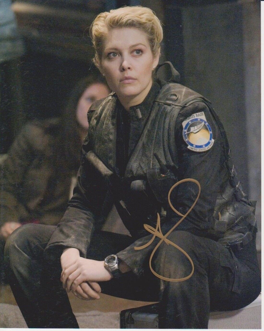 Alaina Huffman Signed 8x10 Photo Poster painting - SGU Stargate Universe BABE - RARE!!!