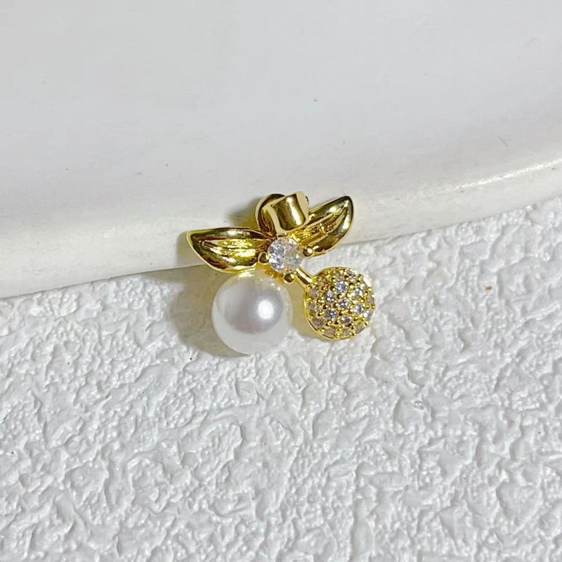 1 Piece Copper Cherry Pendant