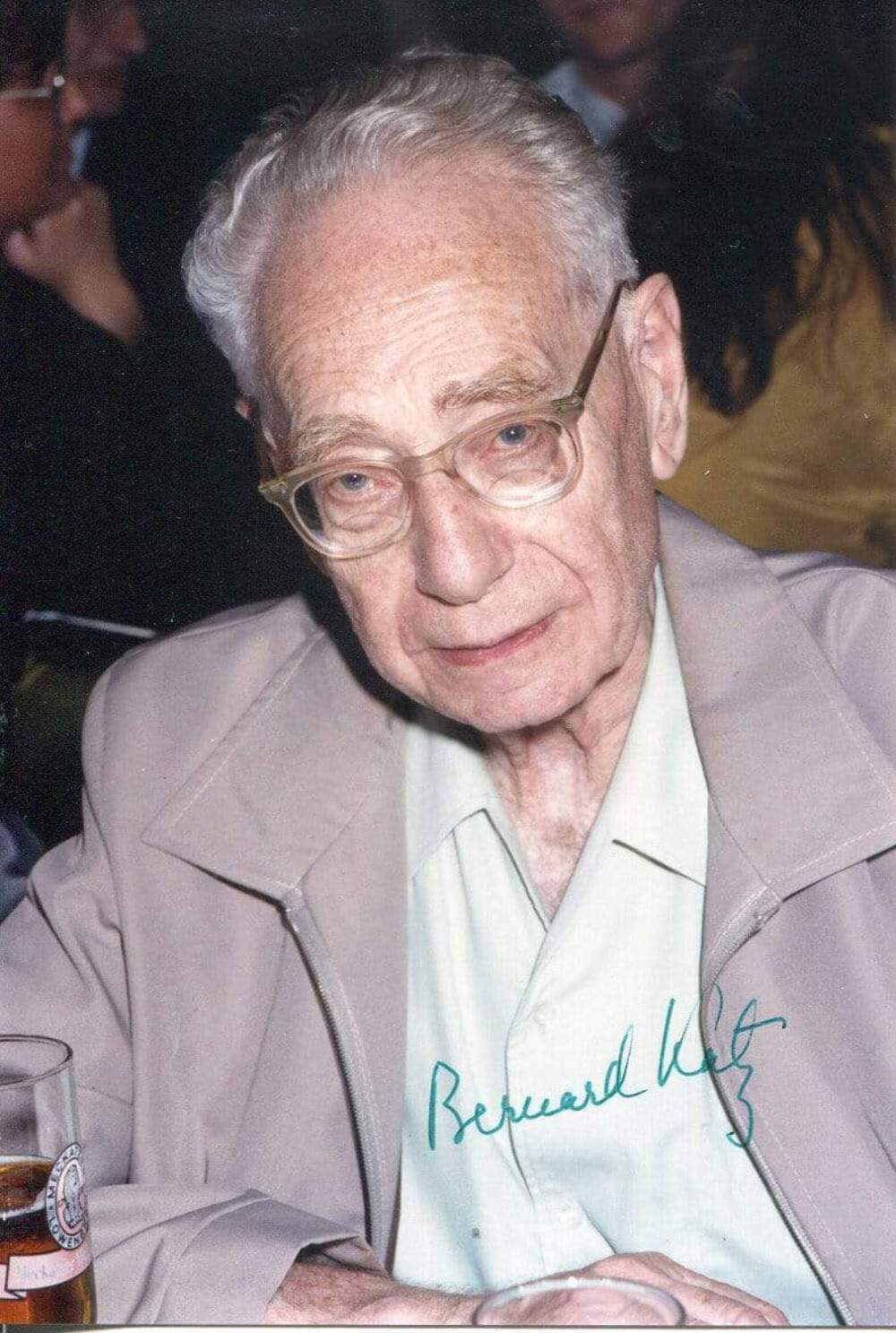 Bernard Katz (+) autograph, NOBEL PRIZE in Medicine 1970, signed Photo Poster painting