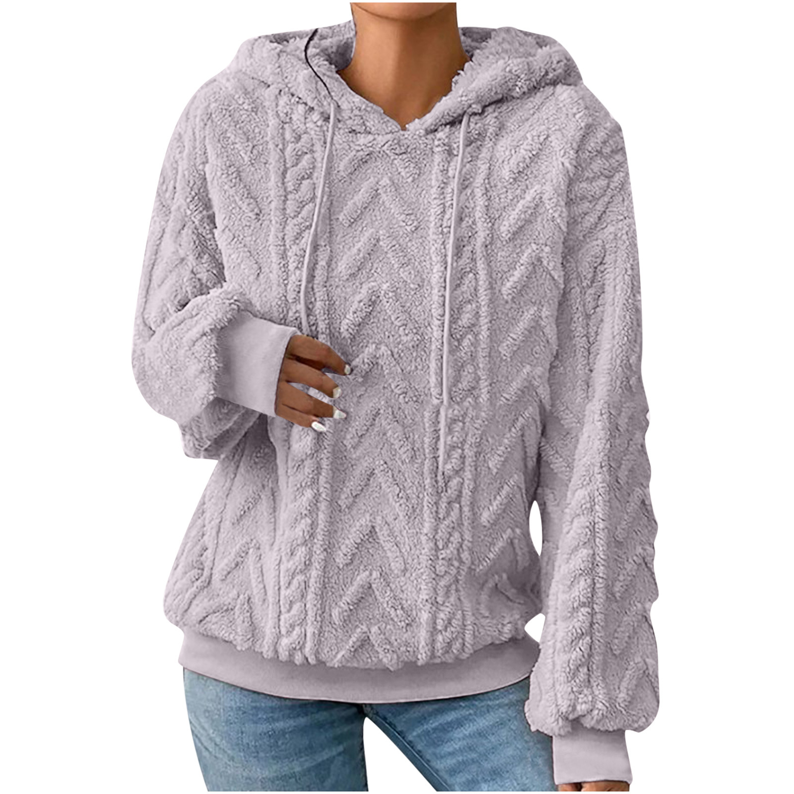 Women's Patchwork Fleece Sweatshirt