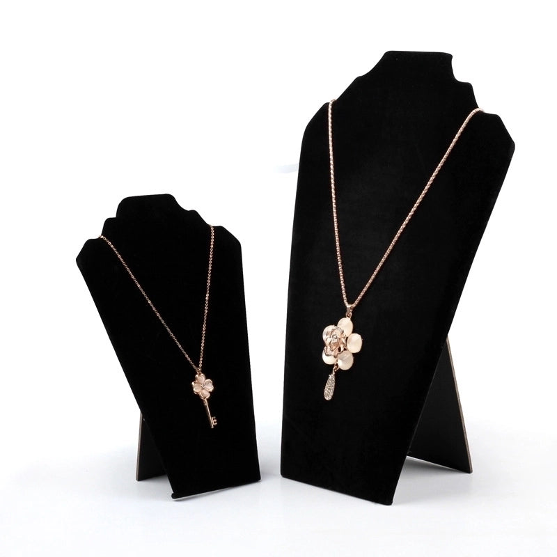 Casual Minimalist Solid Color Flannel Patchwork Jewelry Display