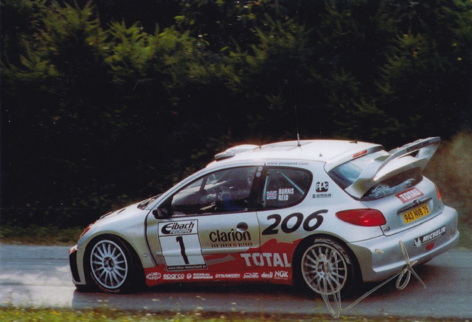 Robert Reid Hand Signed 12x8 Photo Poster painting Peugeot Rally 1.