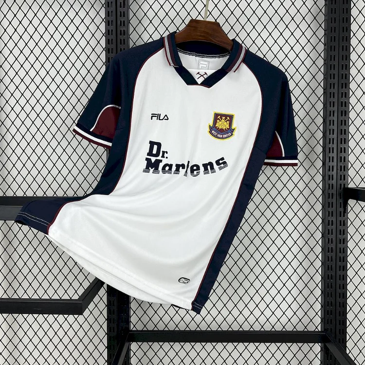 1999-2001 Retro West Ham United Away Football Jersey