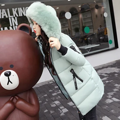 Toloer Cotton-Padded Clothes Female In The Long 2024 Winter New Large Size Women's Korean Version Cotton-Padded Clothes Big Wool Collar Thick Cotton-Padded Jacket Coat-Outfit Ideas