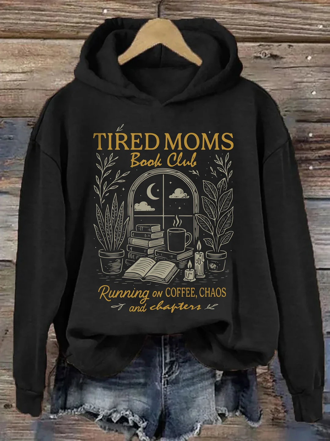 Tired Moms Book Club Hoodie