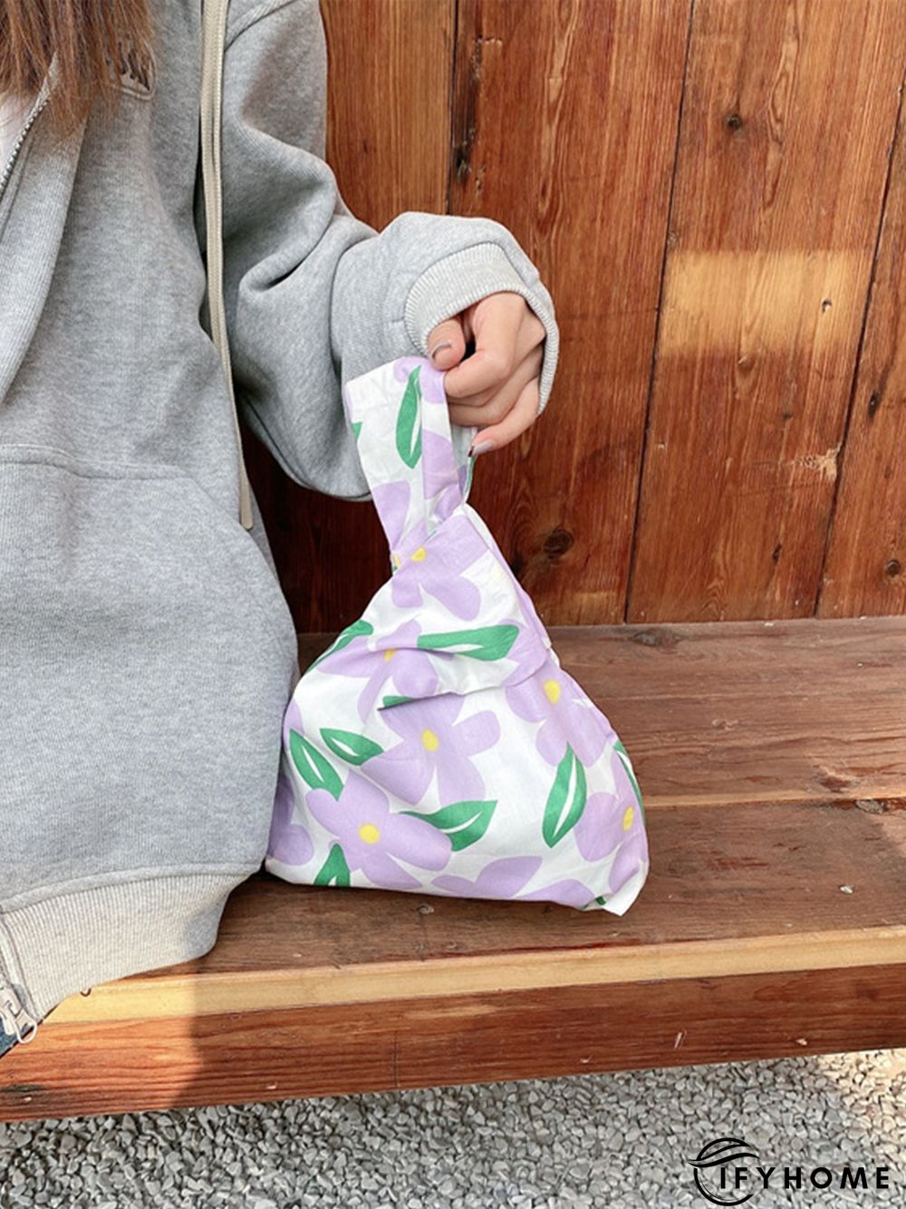 Spring Summer Artistic Colorful Floral Graphics Cotton Clutch | IFYHOME